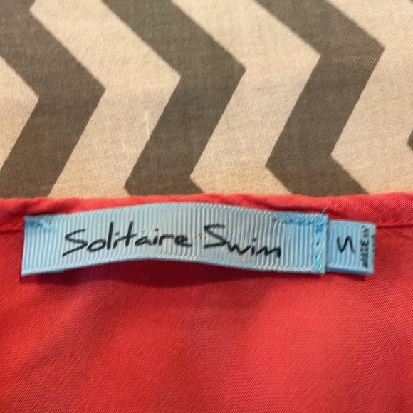 Solitaire Swim orange cover up size small - Picture 6 of 7